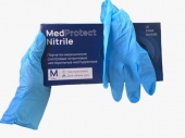 Перчатки смотровые/процедурные MedProtect  нитриловые, неопудренные, нестерильные