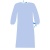 Халат медицинский хирургический (рукава на резинке, воротник на завязках), 25 гр./м2, голубой, размер  52-54