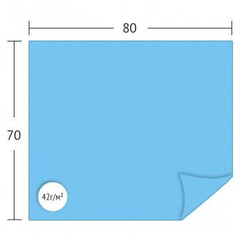 Простыня малая (салфетка) 80x70 см, 42 г./м2
